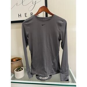Nike Dri-FIT Grey Long Sleeve Shirt – Size Small